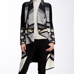 Vince Graphic Sweater Coat